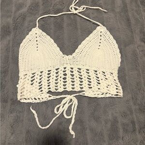 Crochet Halter Crop Top
